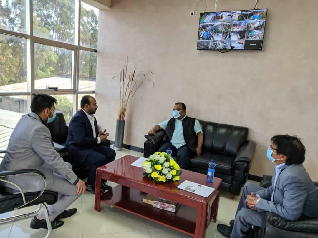 Reception and meeting in Addis Ababa